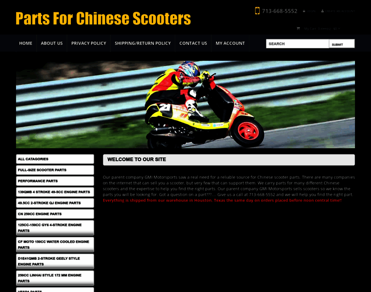 Partsforchinesescooters.com thumbnail