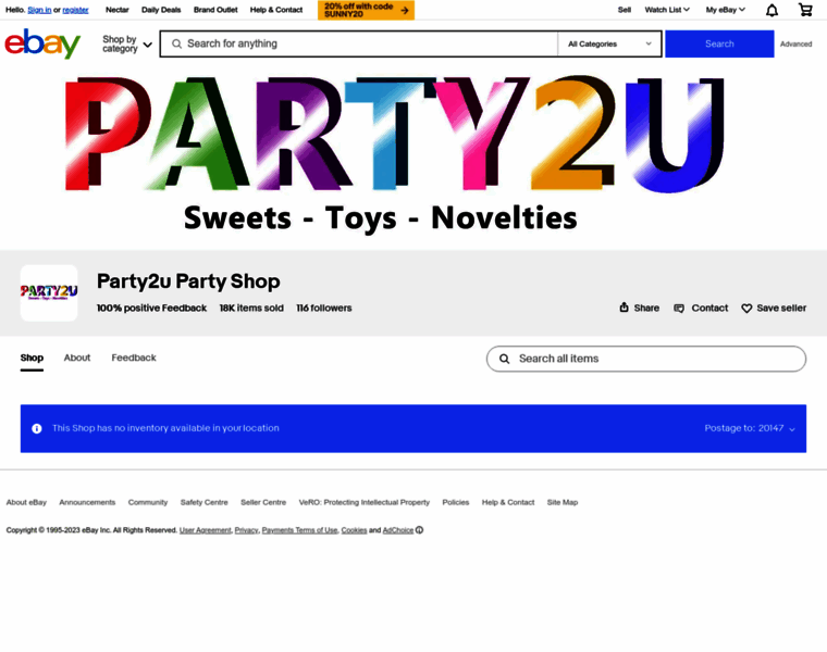 Party2u.co.uk thumbnail