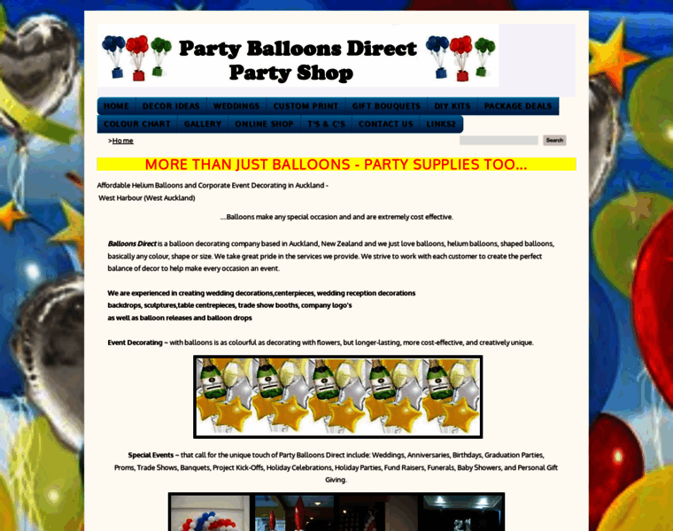 Partyballoonsdirect.co.nz thumbnail
