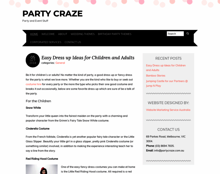 Partycraze.com.au thumbnail