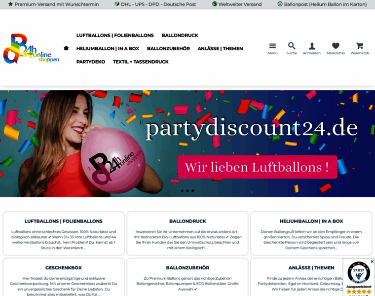Partydiscount24.de thumbnail Partydiscount24.de thumbnail