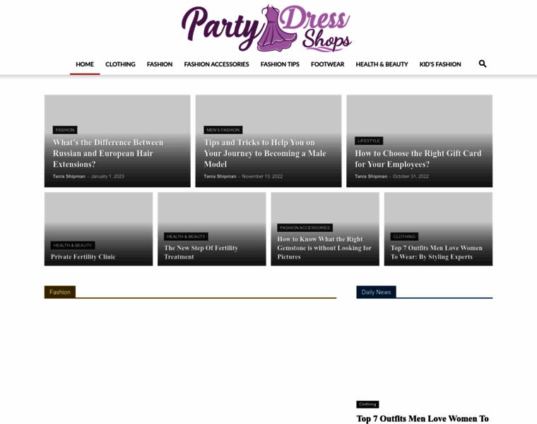 Partydressshops.com thumbnail
