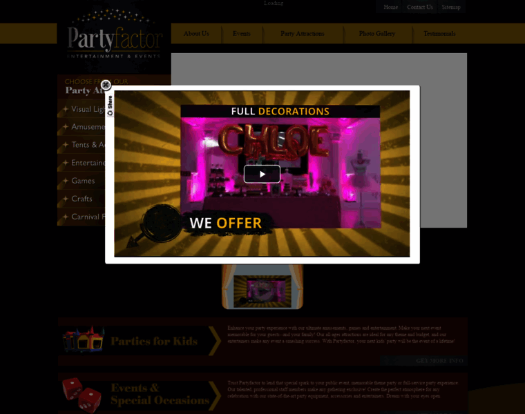 Partyfactor.net thumbnail
