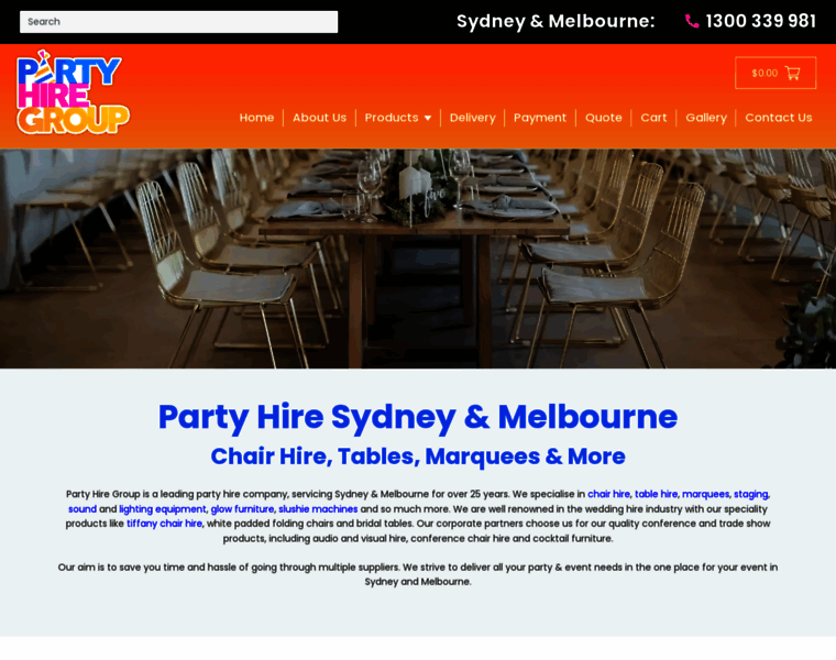 Partyhiregroup.com.au thumbnail