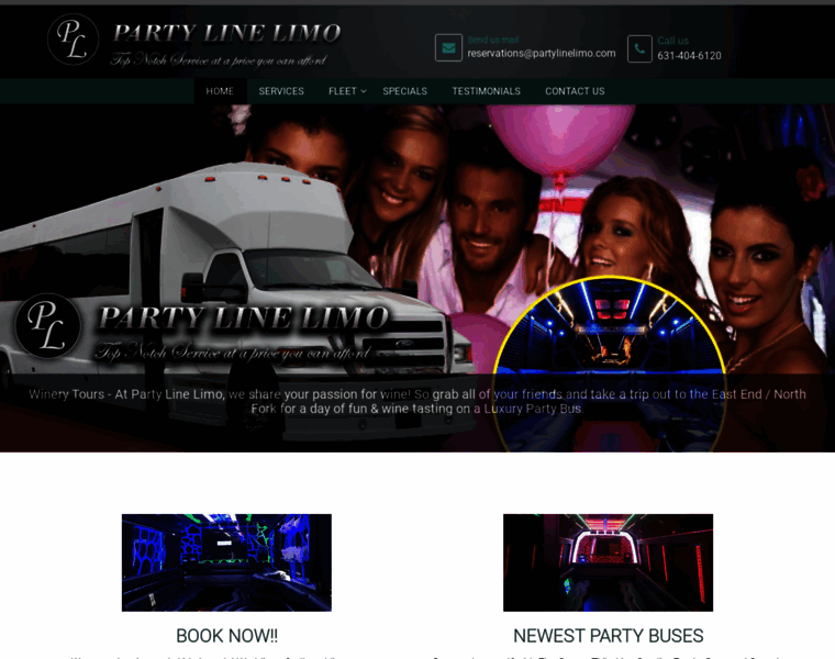 Partylinelimo.com thumbnail