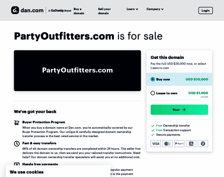 Partyoutfitters.com thumbnail