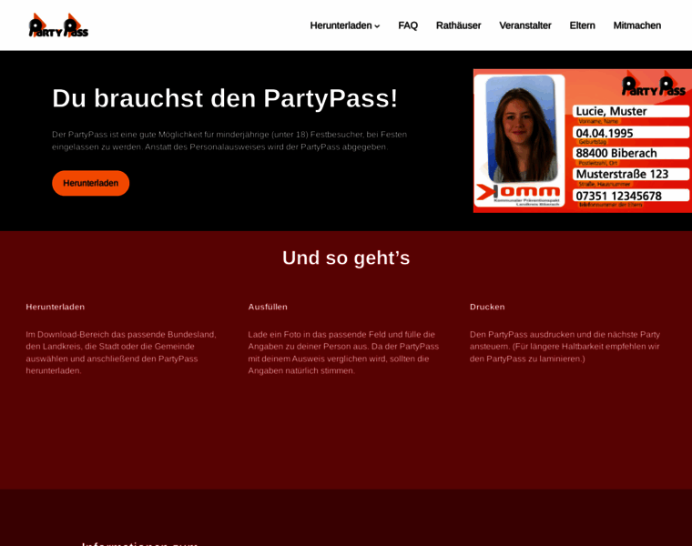 Partypass.de thumbnail