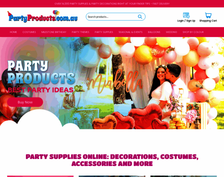 Partyproducts.com.au thumbnail