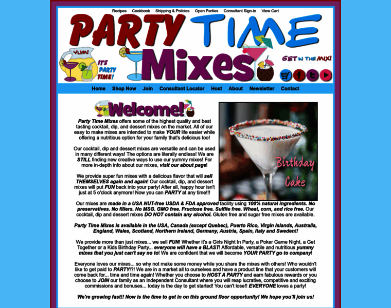 Partytimemixes.com thumbnail