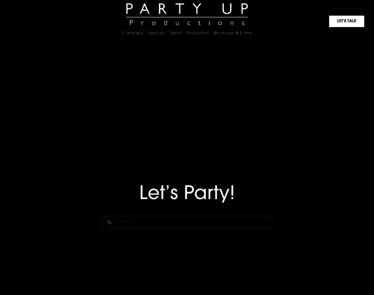 Partyupproductions.com thumbnail