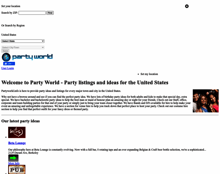 Partyworld.info thumbnail