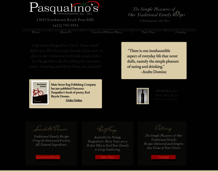 Pasqualinos.com thumbnail