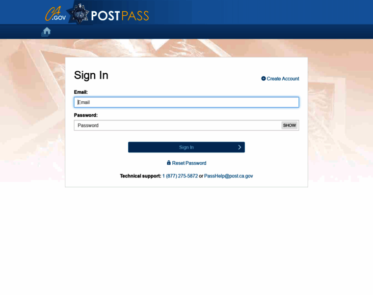 Pass.post.ca.gov thumbnail