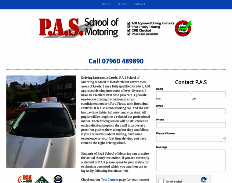 Passchoolofmotoring.co.uk thumbnail