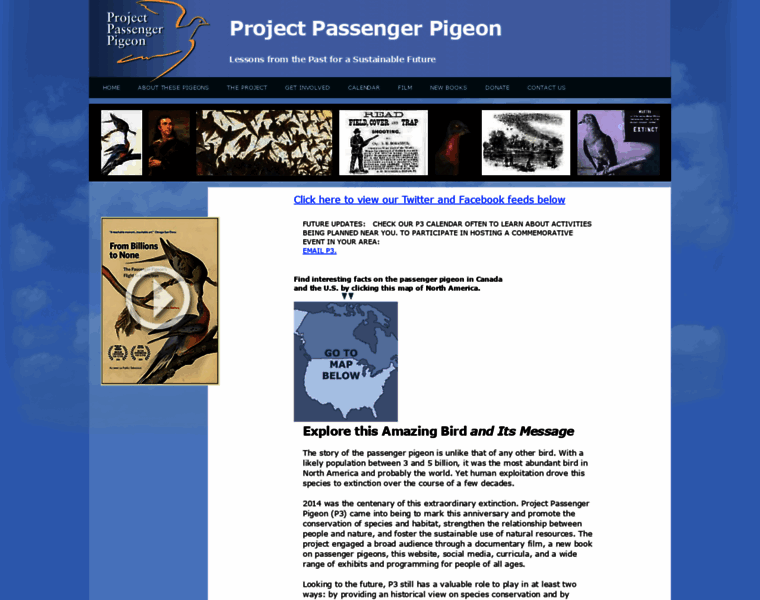Passengerpigeon.org thumbnail