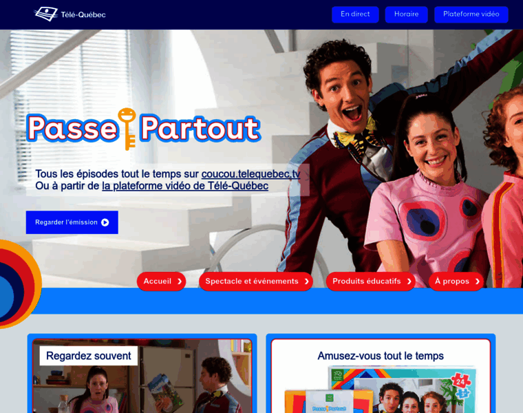 passepartout.telequebec.tv at WI. Passe-Partout | Télé-Québec