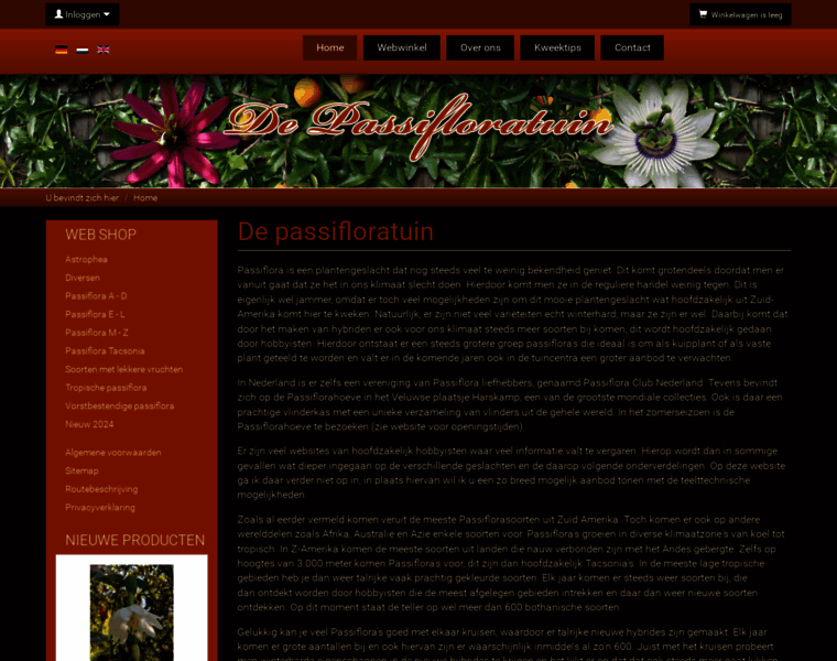 Passifloratuin.com thumbnail