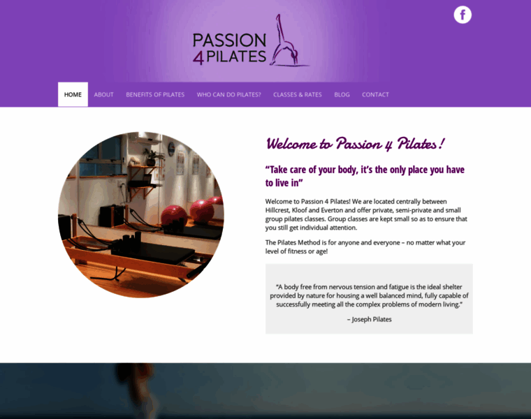 Passion4pilates.co.za thumbnail