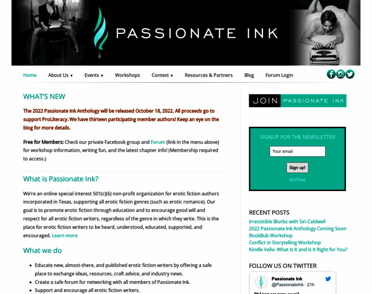 Passionateink.org thumbnail