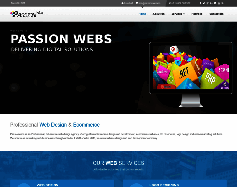 Passionwebs.in thumbnail