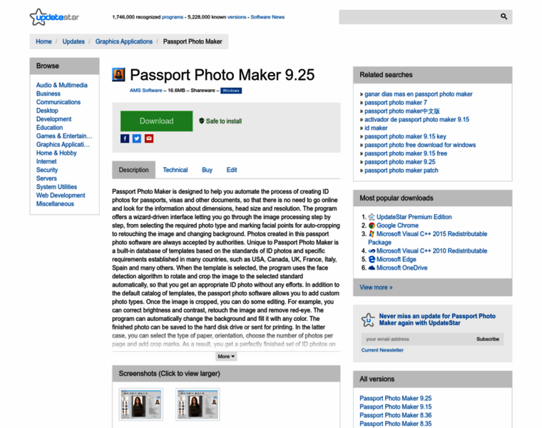 Passport-photo-maker.updatestar.com thumbnail