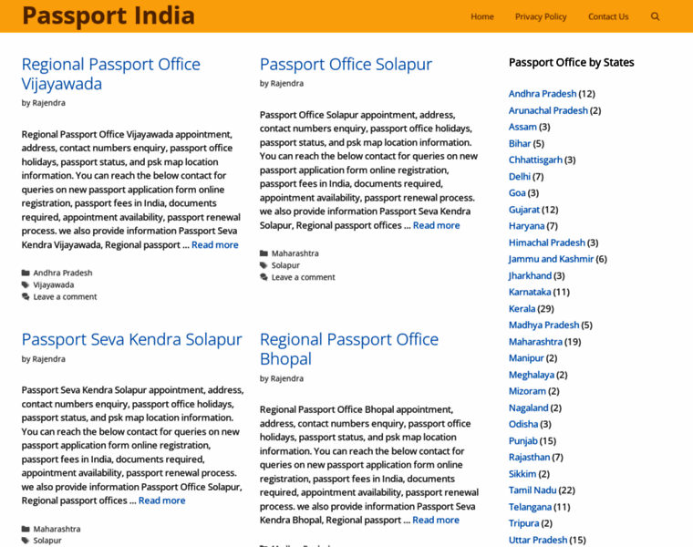 Passportindia.net.in thumbnail