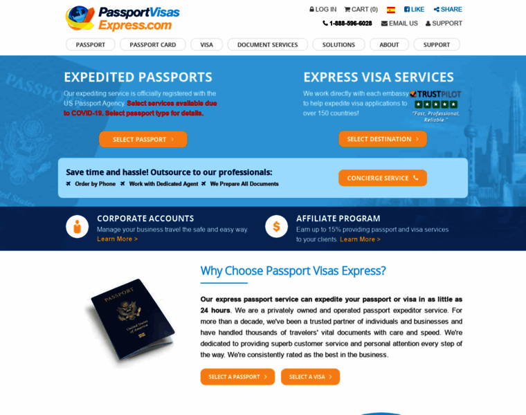 Passportvisaexpress.com thumbnail