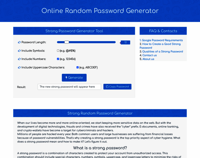 Password-generator.net thumbnail