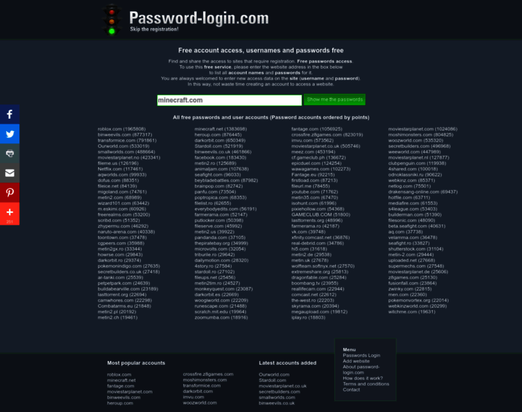 Password-login.com thumbnail