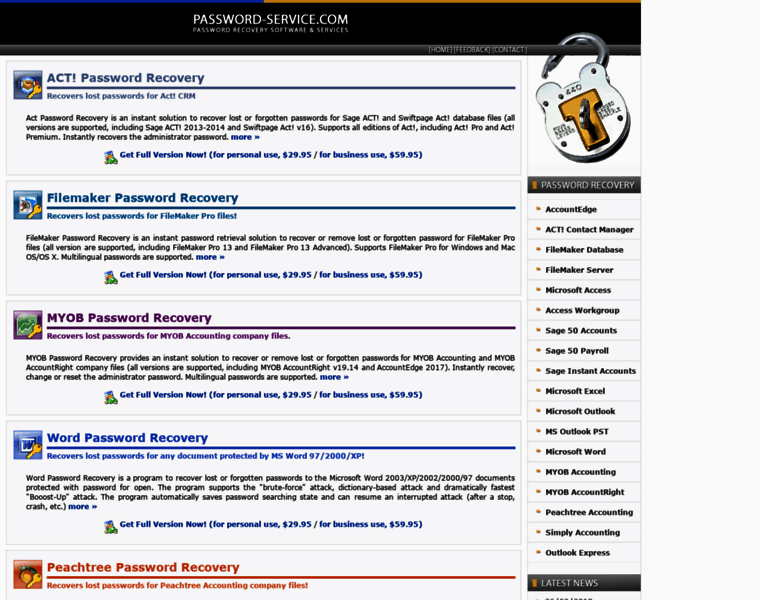 Password-service.com thumbnail