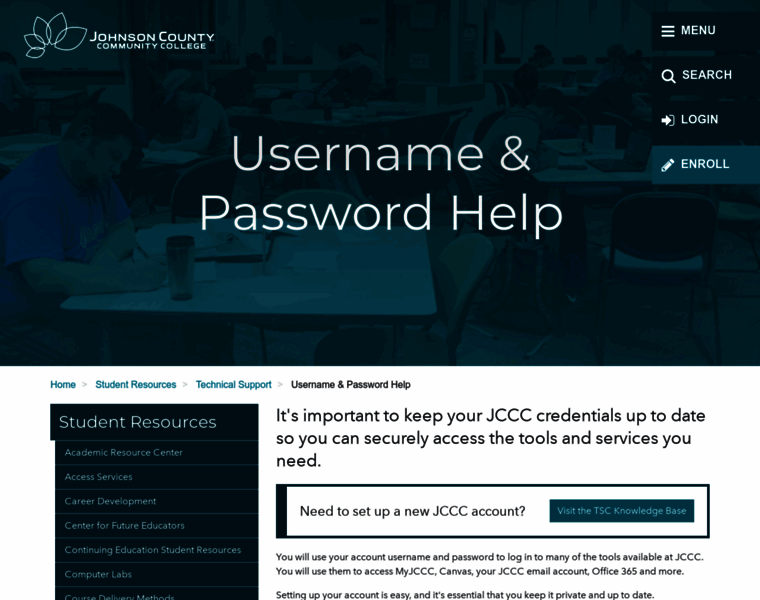 Password.jccc.edu thumbnail