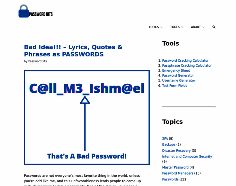 Passwordbits.com thumbnail