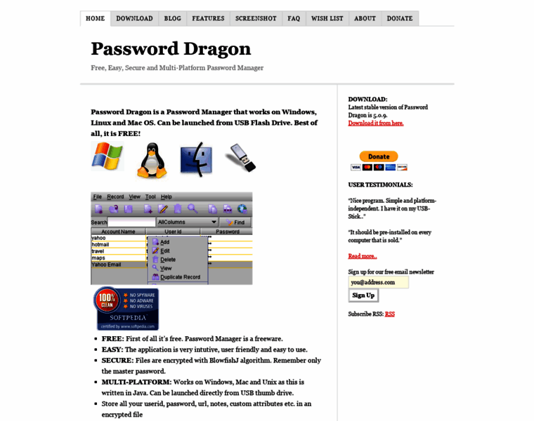 Passworddragon.com thumbnail