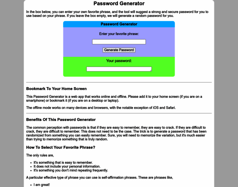 Passwordgeneration.com thumbnail Passwordgeneration.com thumbnail