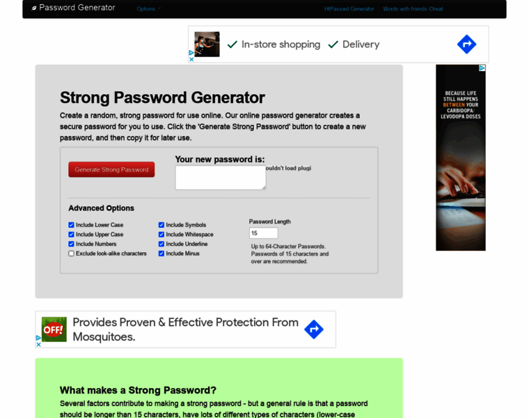 Passwordgenerators.net thumbnail