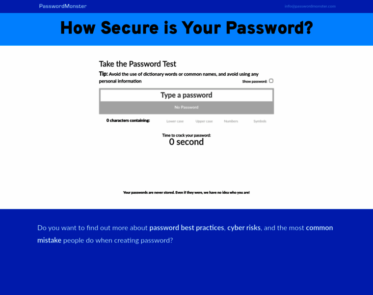 Passwordmonster.com thumbnail Passwordmonster.com thumbnail