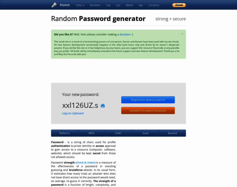 Passwordrandom.com thumbnail