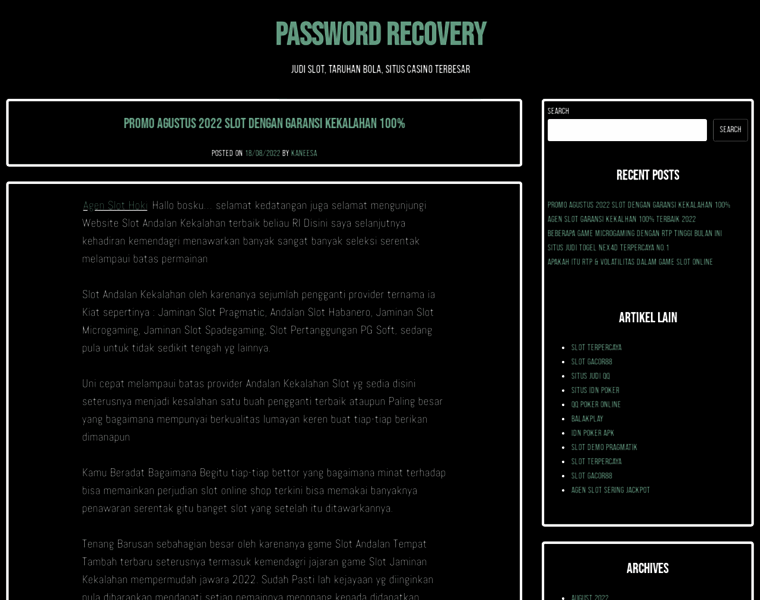 Passwordrecoverysupport.us thumbnail
