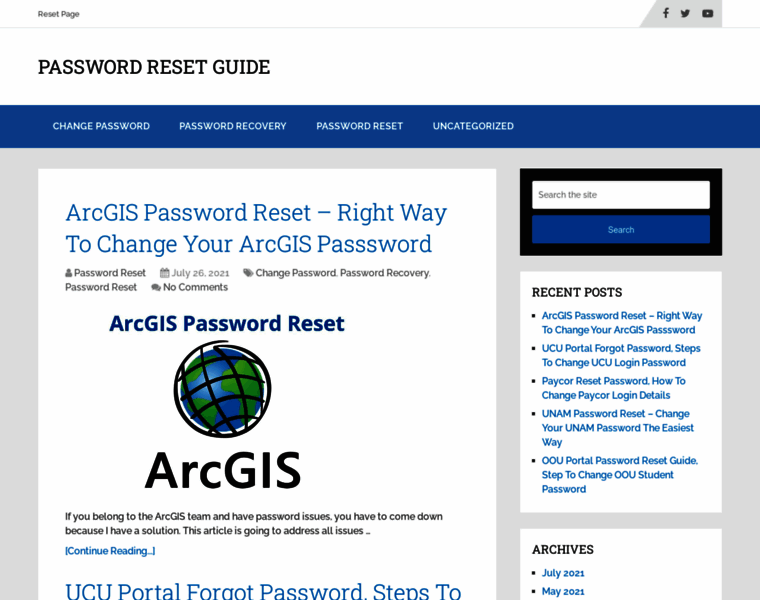 Passwordresetguide.com thumbnail