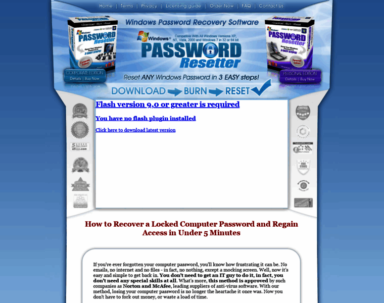 Passwordresetter.com thumbnail