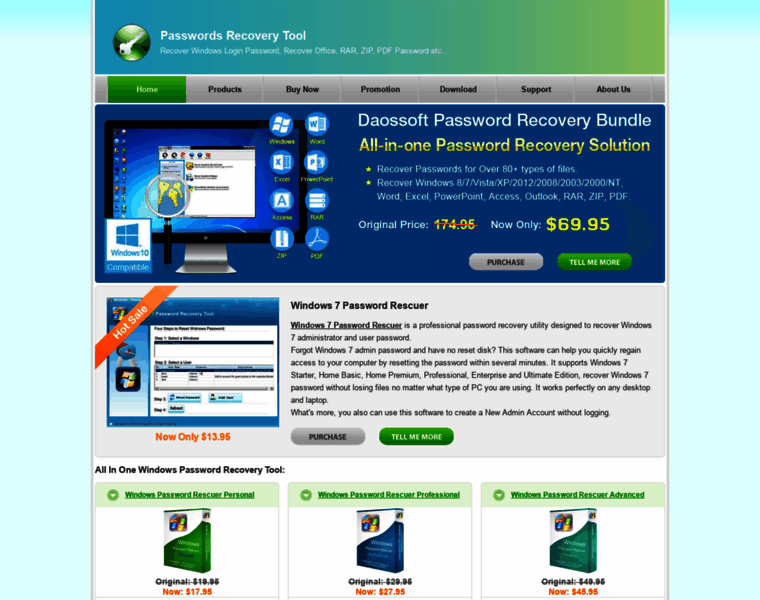 Passwordsrecoverytool.com thumbnail