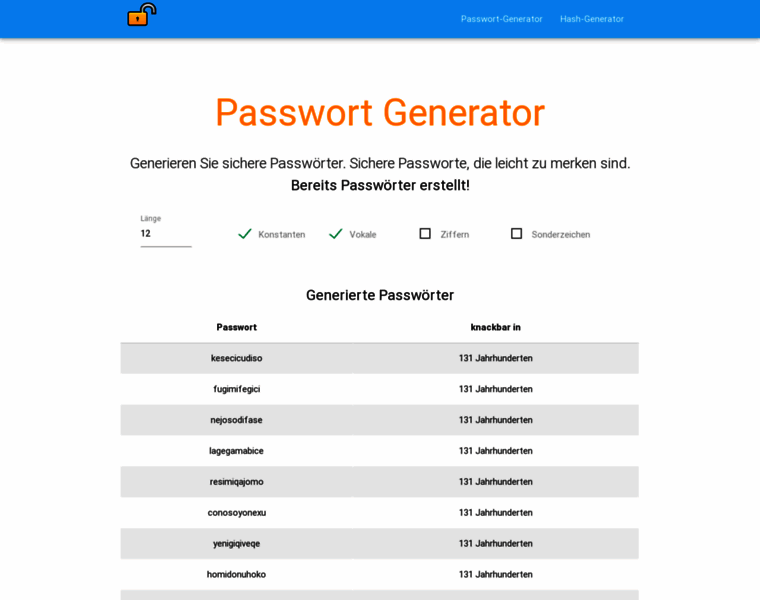 Passwort-generator.org thumbnail