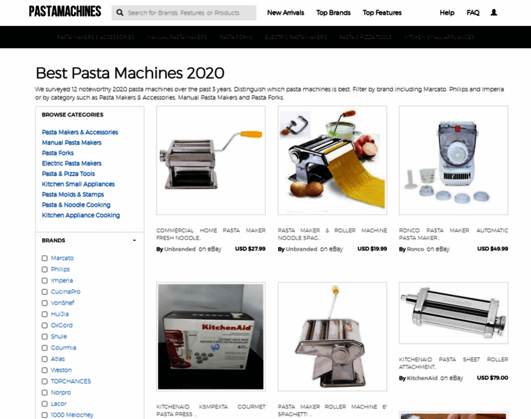 Pastamachines.biz thumbnail