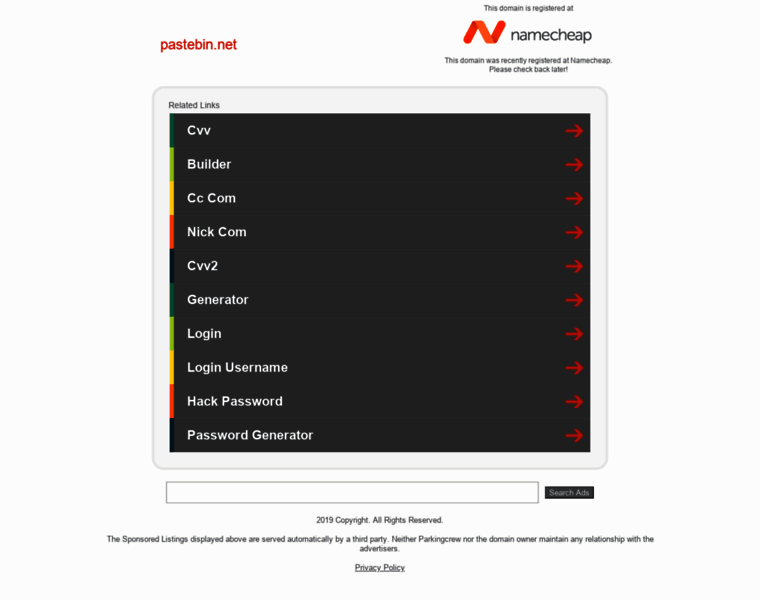 Pastebin.net thumbnail