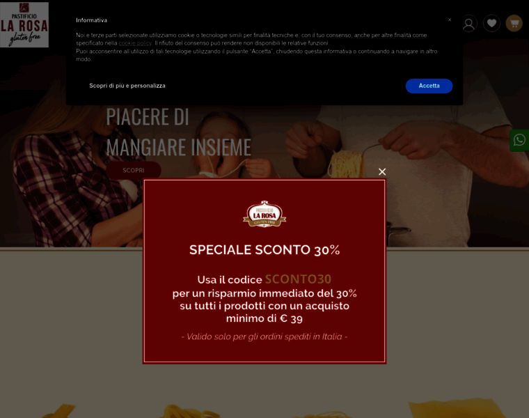 Pastificiolarosa.it thumbnail