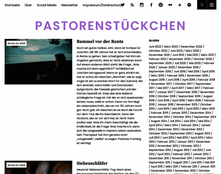 Pastorenstueckchen.de thumbnail