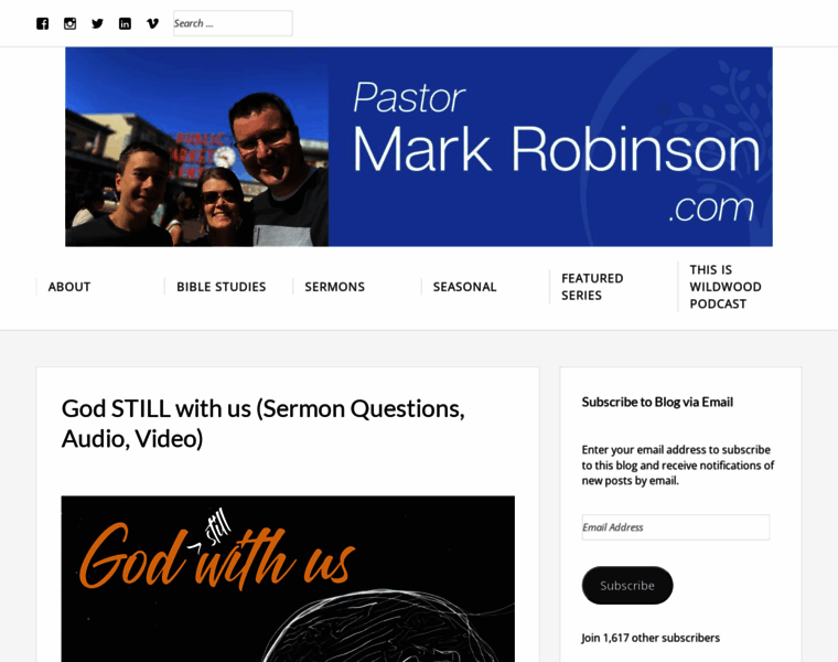 Pastormarkrobinson.com thumbnail