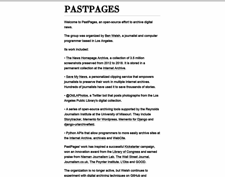 Pastpages.org thumbnail