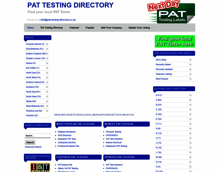 Pat-testing-directory.co.uk thumbnail