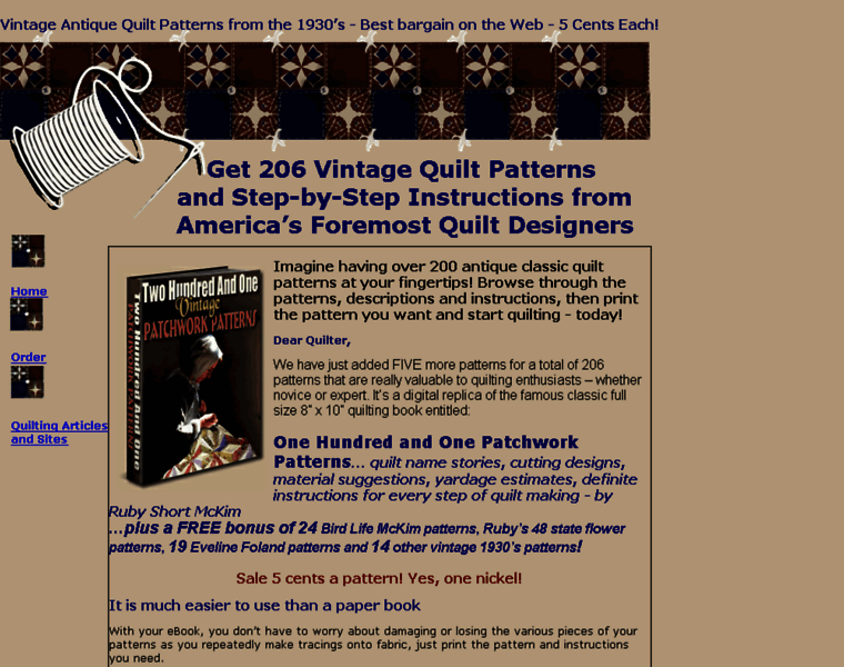 Patchwork-quilt-patterns.com thumbnail